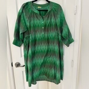 Matta Green Ikat Dress